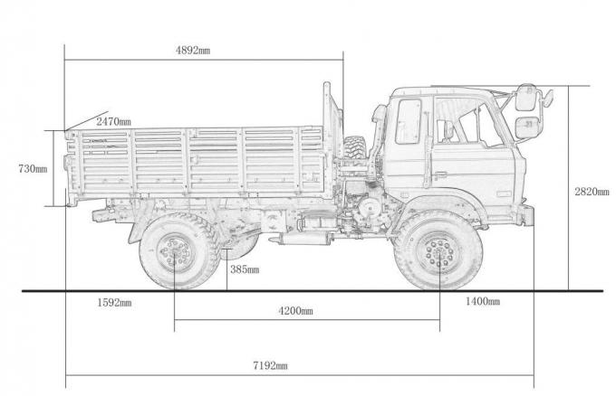 Le ruote calde di buona qualità 4*4 10 di vendita hanno utilizzato l'autocarro con cassone ribaltabile Tipper Army Truck per i militari
