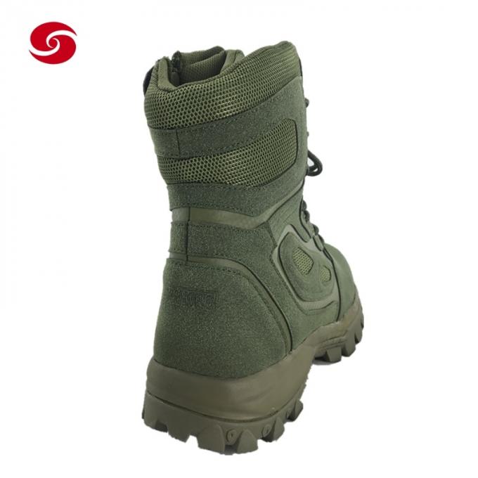 Stivali all'aperto d'escursione militari su misura della caviglia di combattimento tattico di colore
