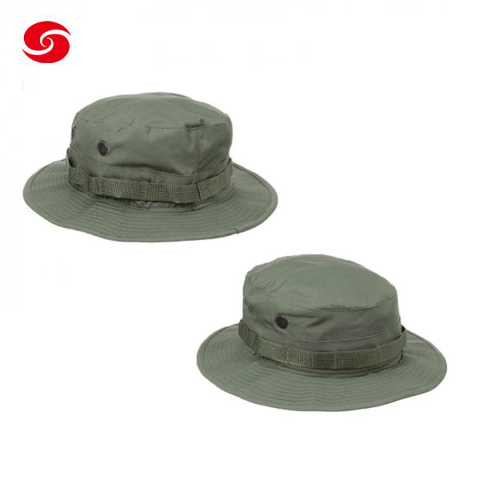 Cappello tattico militare del secchio dei cappelli militari economici di Olive Green Hats Fishing Boonie