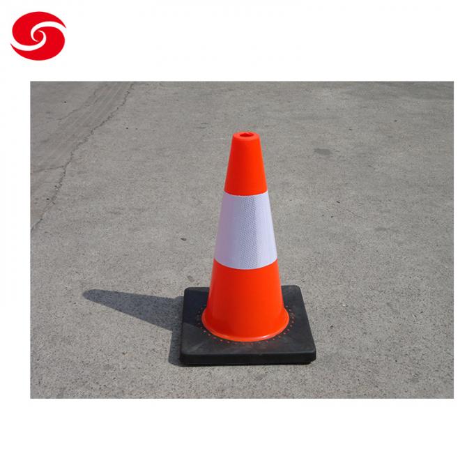 Norma di plastica dell'America del cono del PVC di sicurezza arancio riflettente di traffico stradale