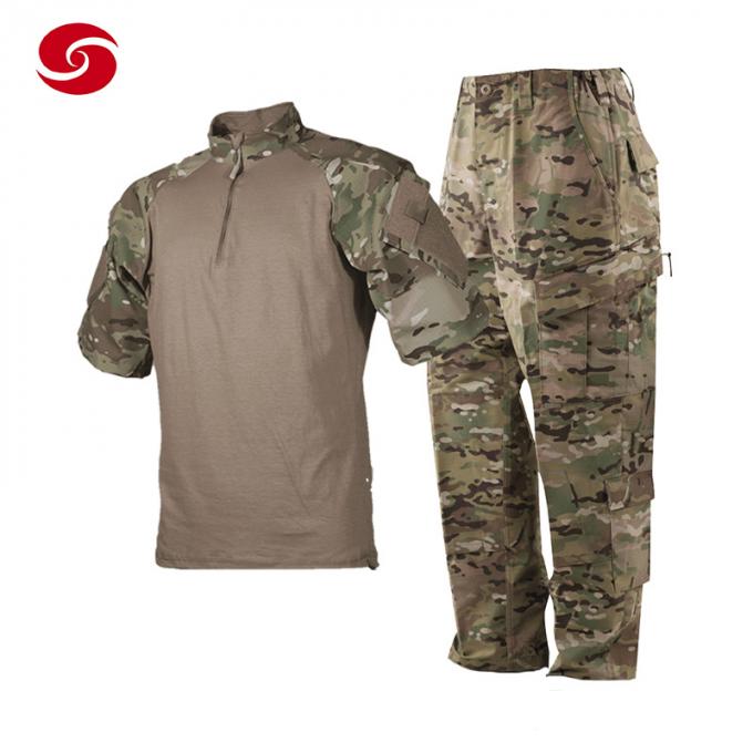 Il cammuffamento militare di combattimento della rana è adatta alla camicia tattica con il cuscinetto di gomito del ginocchio