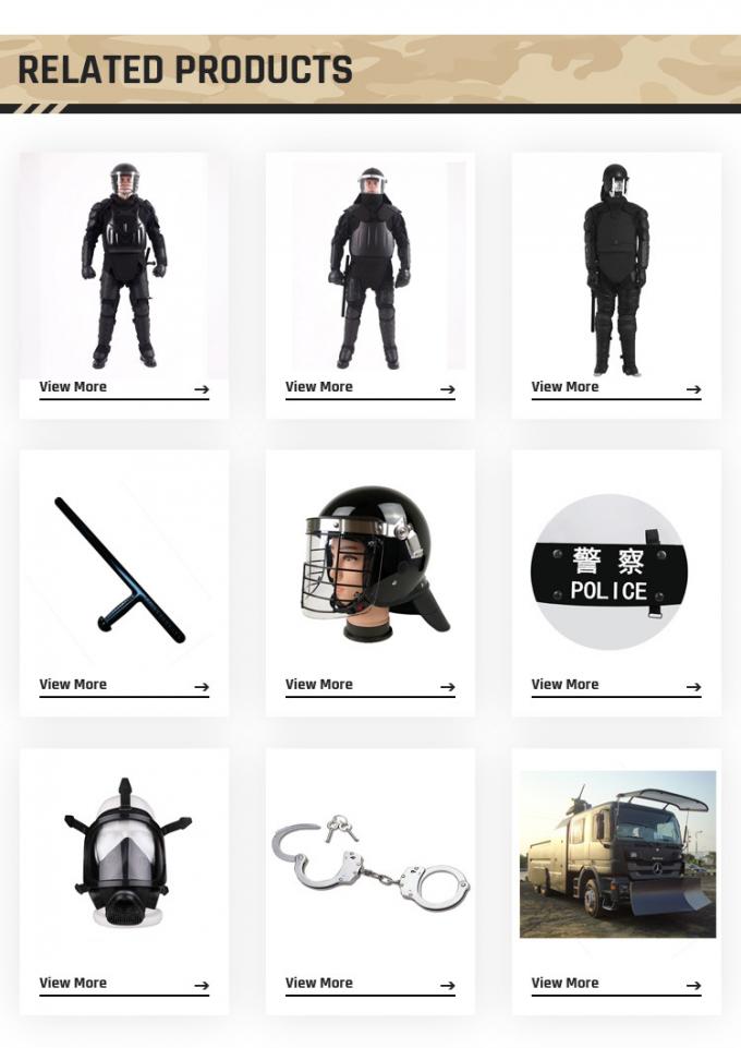 Ente completo Armor Anti Riot Suit Gear della polizia militare