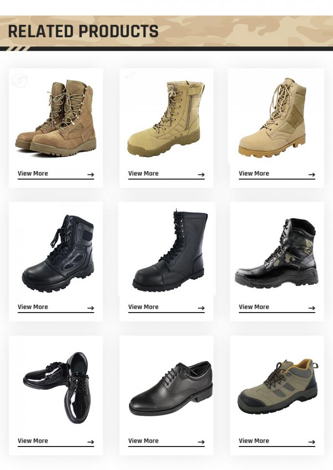 Stivali di cuoio della polizia tattica militare per l'esercito Solider