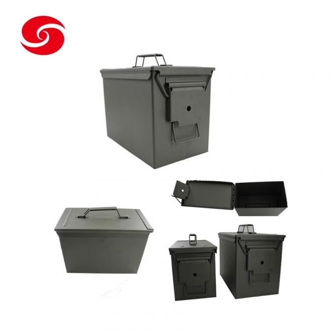 Green Army Standard M2a1 Gd1002 Metal Ammo Can/ Metal Bullet Storage Tool Box/Aipu Wholesale Waterproof Military Metal Ammo Can