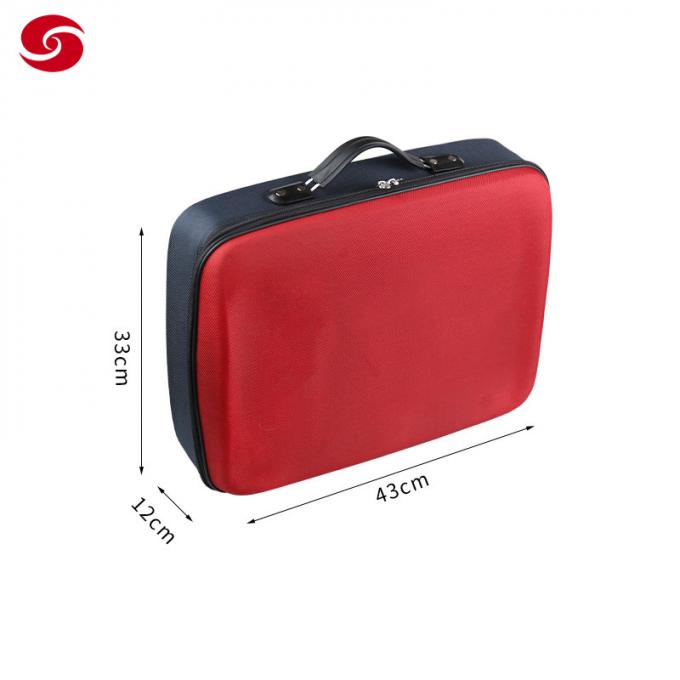 Alloggiamento sacchetto filtro su misura rosso di Logo Emergency Kit Storage Tool per i combattenti di fuoco